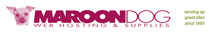 Maroon Dog Website Hosting and Supplies